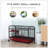 41L Multi-Level Small Animal Cage With Feeder, Rolling Wheels, And Easy Access For Rabbits And Ferrets