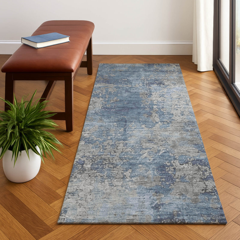 Premium Machine Washable Mayfield AMF1789 Modern Rug, Runner 2'3" x 7'6"