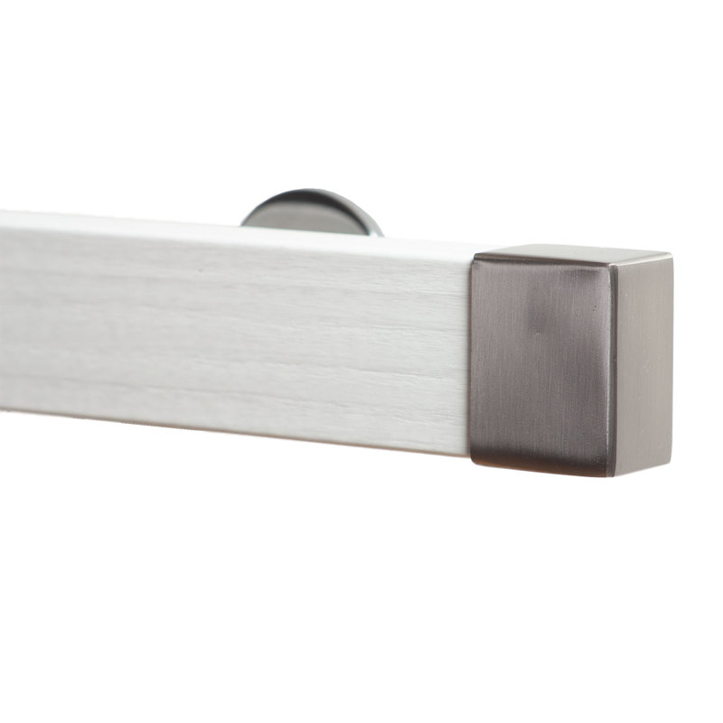 Tringle à rideaux simple 2 po Fashage, Inoxydable, H 2 po x l 60 po x P 3,12 po