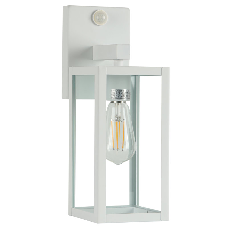 Ulonda wall light with motion sensors, Blanc, H 14 po x l 5 po x P 5 po, Une lumière
