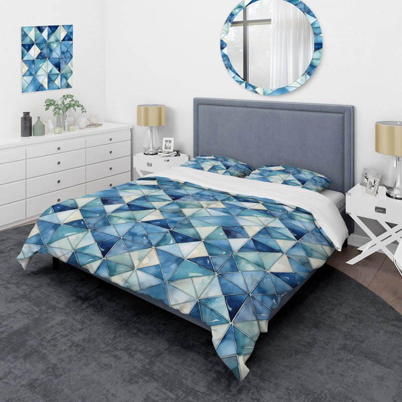 Ensemble de housse de couette Rachila, Housse de couette pour grand lit et 2 taies décor