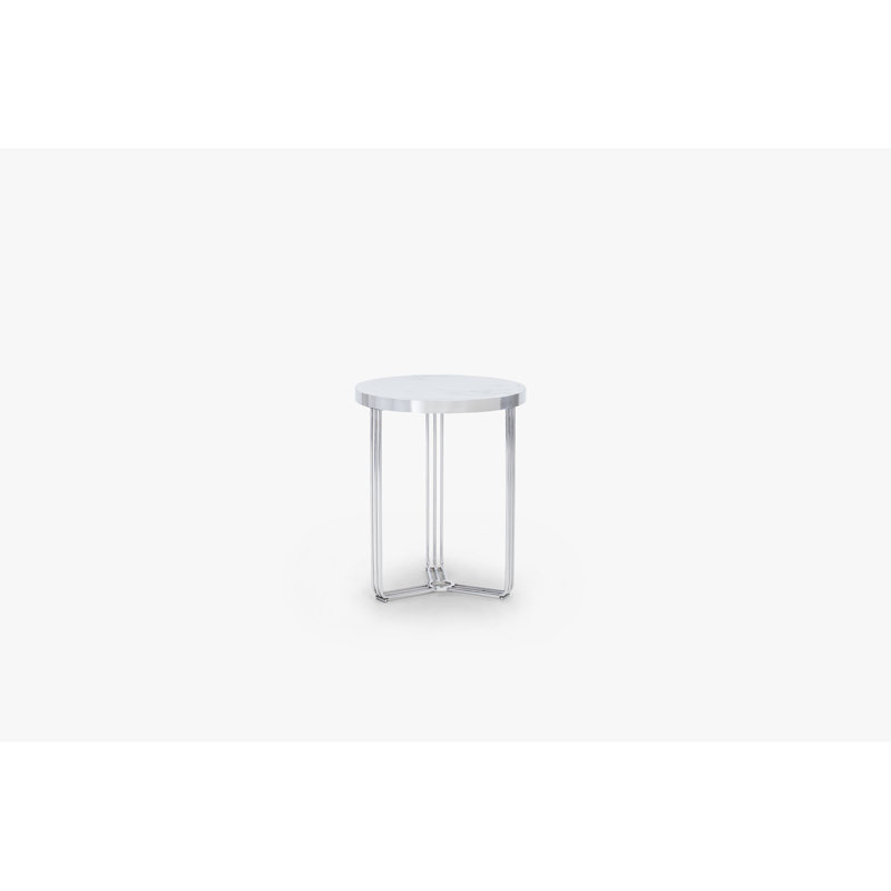 Ariss Frame End Table, Chrome