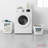 Basicwise Set Of 2 Plastic Laundry Baskets With Handles Large & Small Ventilated Hampers For Clothes Storage & Organization Lightweight Stackable Bins For Bedroom Bathroom Dorm And Washing Area, White-2039742307