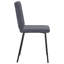  Ensemble de 2 chaises de salle à manger gris foncé