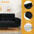 75.39 IN. Futon Sofa Bed, Convertible Upholstered Couch Sleeper With Reclining Sleeper Split Tufted Back-116622575
