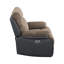 Chaise de salon inclinable électrique intelligente avec DEL et USB, tissu rayé respirant, capacité de poids de 400 lb
