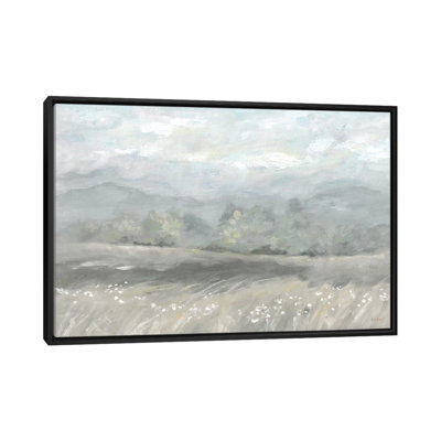 " Country Meadow Landscape Neutral " Painting Print