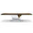 Evandros Walnut Metal Base Dining Table-61053991