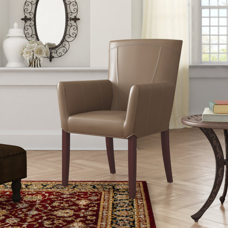 Ardenia Faux Leather Armchair, Clay