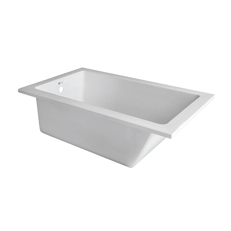 48" x 32" Drop-In Soaking Bathtub