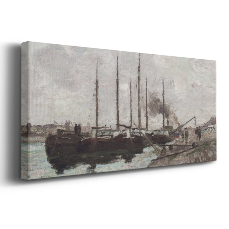 Série nautique-CCDCLXVI- Toile tendue avec châssis - Prêt à être accroché, H 12 po x l 30 po