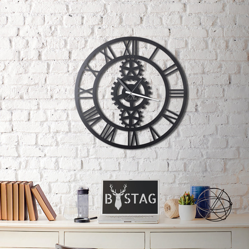 Finke Metal Wall Clock, 70cm H x 70cm W x 0.2cm D