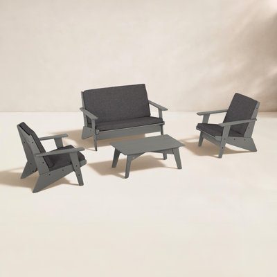 POLYWOOD® Riviera 4-Person Patio Seating Group