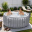 Garden Sanctuary 130 - Jet Polyvinyl Chloride (PVC) Round Standard (Hardwired) Hot Tub in Grey