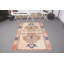 Tapis rétro boho anatolien Oushak beige neutre pour chambre ou salon