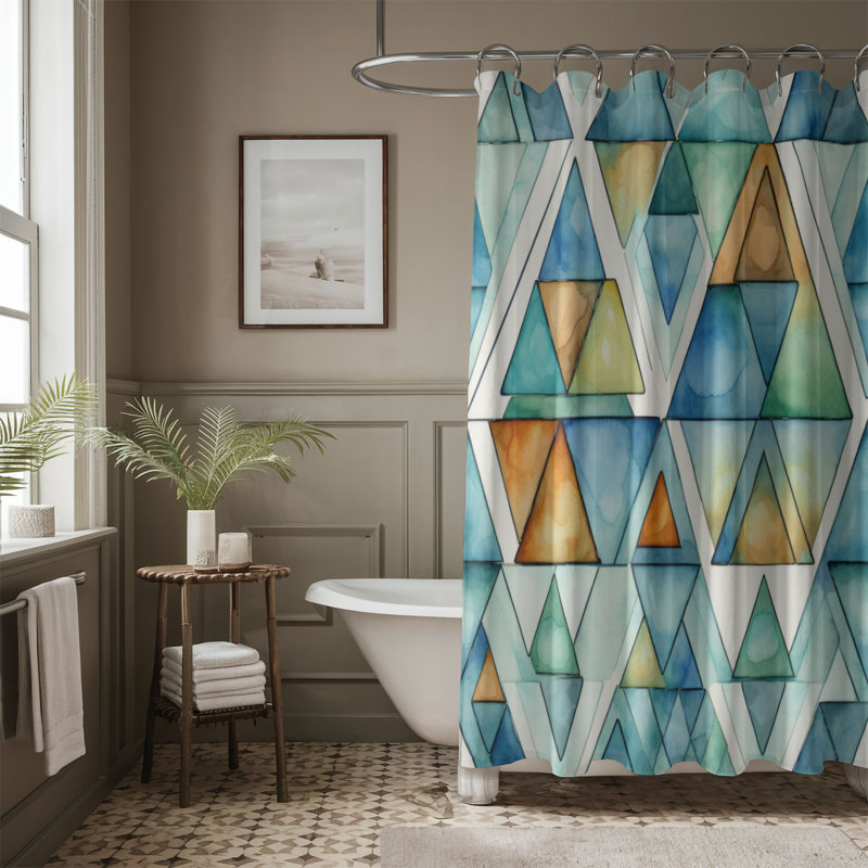 Hush Shape Designs - Rideau de douche Premium, H 74 po x l 71 po