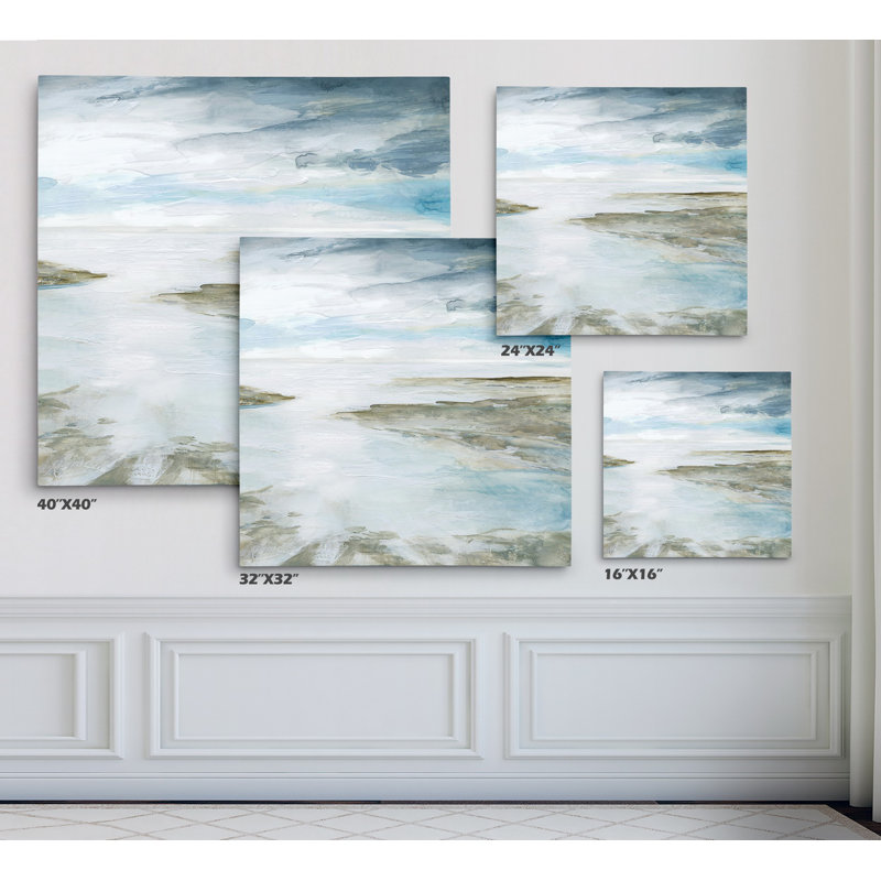 " Shimmering Tides ", Wrapped Canvas, 24" H x 24" W x 1.5" D