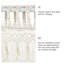 Macramé rideau grand bohème tissé mural rideaux de fenêtre fait à la main décoration bohémienne pour porte de fenêtre placard mariage toile de fond voûte chambre salon, 51 po de largeur x 70 po de longueur