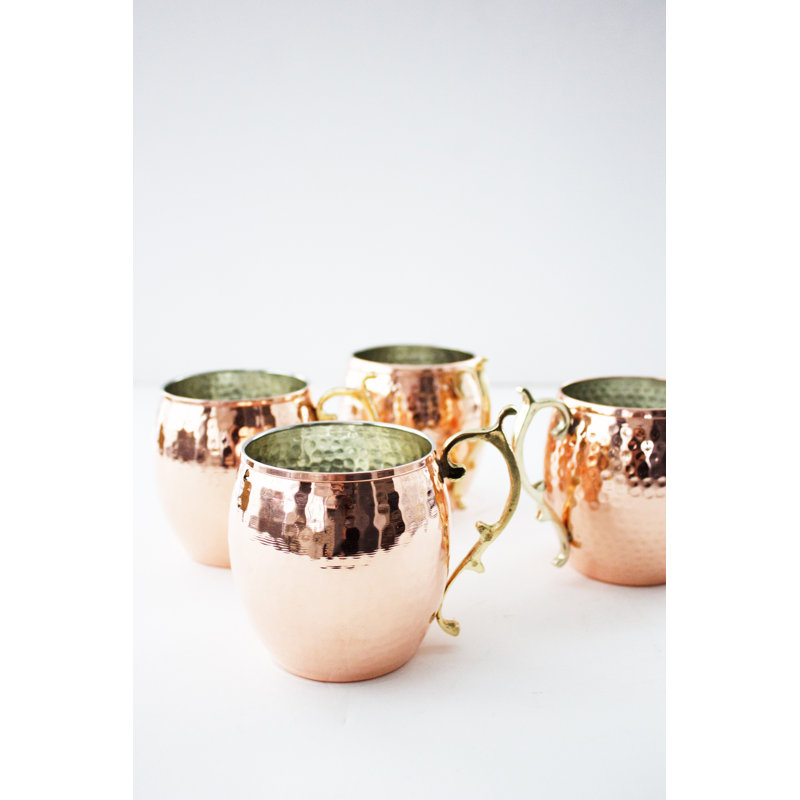 16oz. Handmade Copper Moscow Mule Mug Set