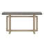 Console de 59,1 pouces avec placage de pin, table d'entrée de conception triple rectangulaire, pieds en bois massif, table de canapé polyvalente-1262531042