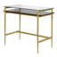 Glass Top Metal Base Writing Desk-94553997