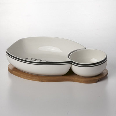 Ensemble de 3 tranches de serveurs de condiment Fabron