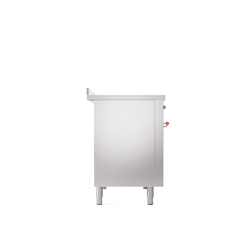 ILVE Nostalgie II 48 in Induction Range, Stainless Steel/Copper