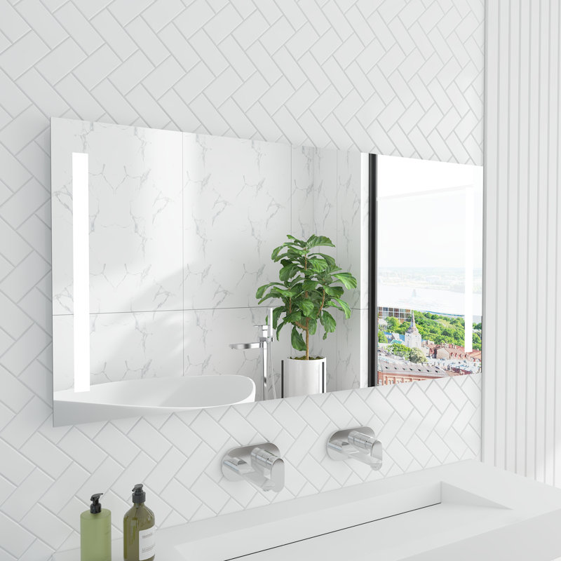 Miroir de salle de bain Luciana, 30 po x 60 po