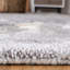 Tapis gris en viscose / cuir / coton touffeté à la main Jarrell-39229277