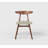 Carruthers George Oliver Wood and Upholstery Leather Side Chair-101939091