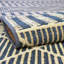 Tapis ivoire extérieur bleu ivoire