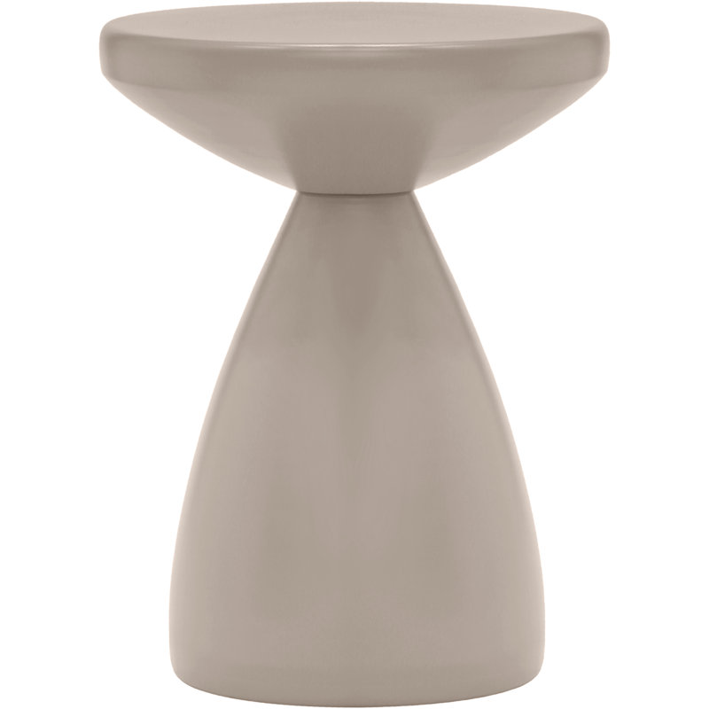 Anika Hendershot Iron Side Table, Taupe