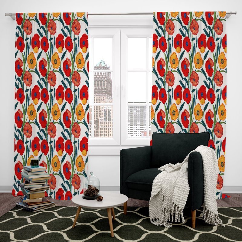 Paire de rideaux obscurcissant en polyester Pangita, L 20 po x L 52 po