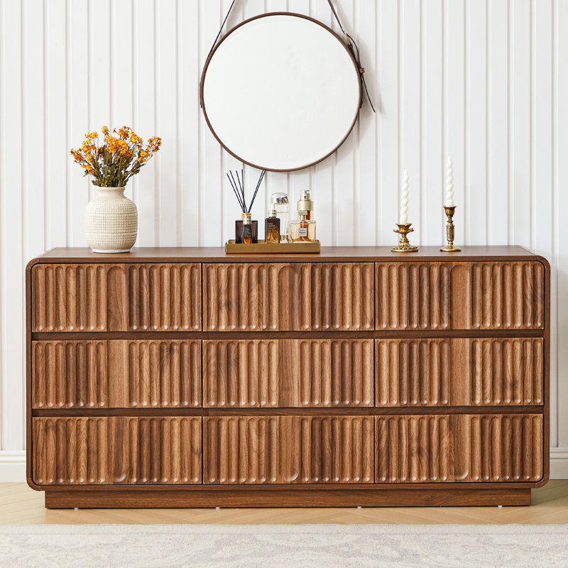 Molded 9-Drawer Dresser (60.2" W), Brown
