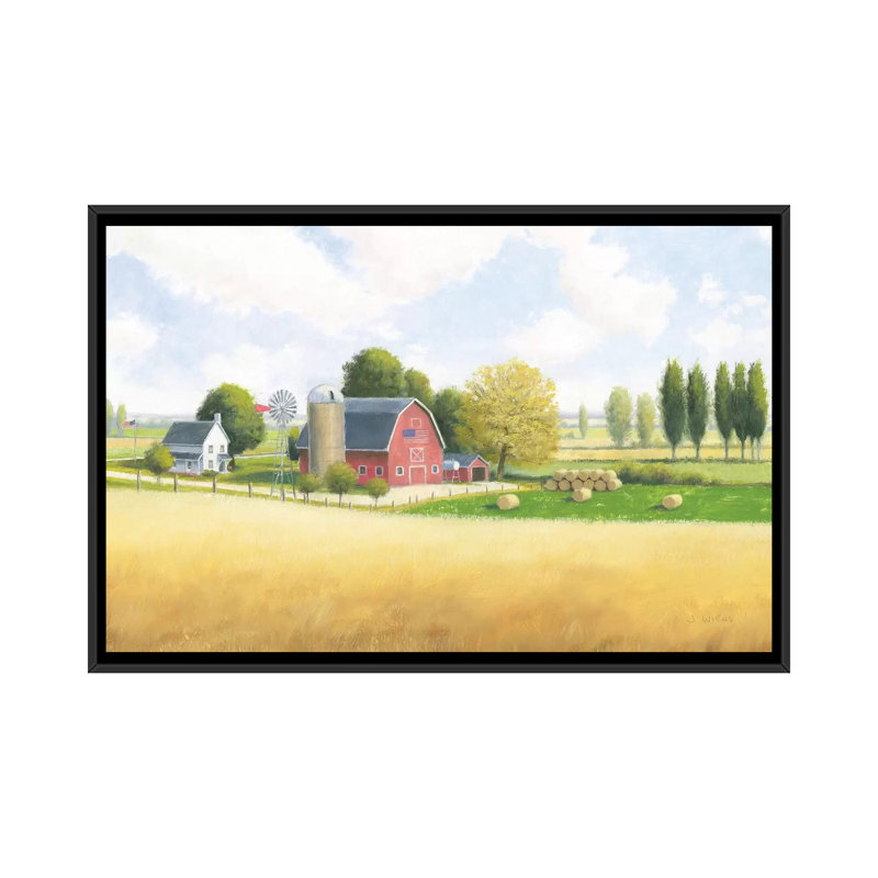 " Land Of The Brave " by James Wiens, 18" H x 26" W x 1.5" D, Black Framed Canvas, No Mat