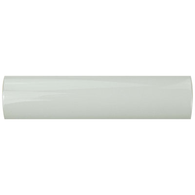 Carrelage en céramique blanc brillant Novecento Cubrecantos 5,1 po x 5,1 po