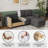 78" Upholstered Sofa With USB Charging Ports-657099287