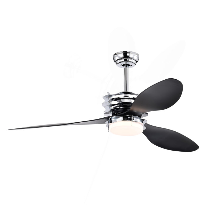 Ventilateur de plafond 52 po avec pales en ABS avec lumières et télécommande