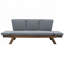 Chaise longue d'extérieur réglable avec coussins-975869694