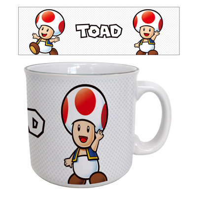 Super Mario - Toad-Name 20oz. Camper Mug