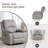 36.22" Faux Leather Manual Swivel Rocker Recliner-281734401