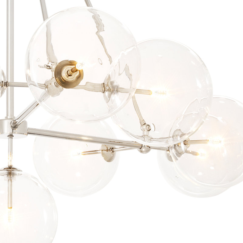 Bermude 10 - Light Chandelier, Nickel