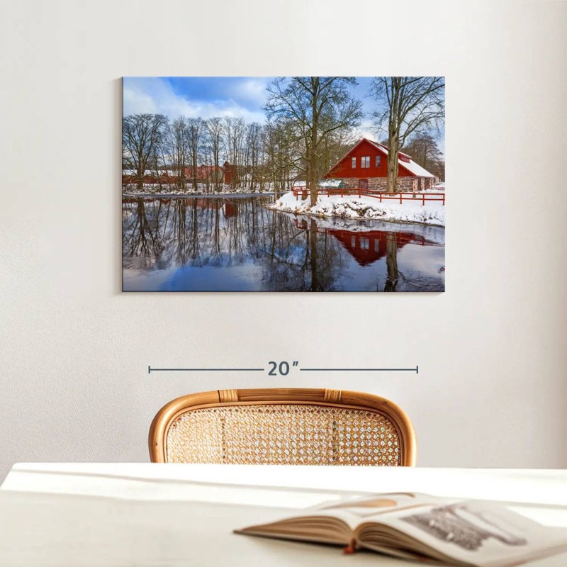 Lilie Winter Lake House, H 16 po x l 24 po