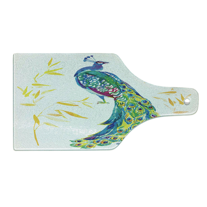 Multicolore planche à découper en verre trempé Ambesonne