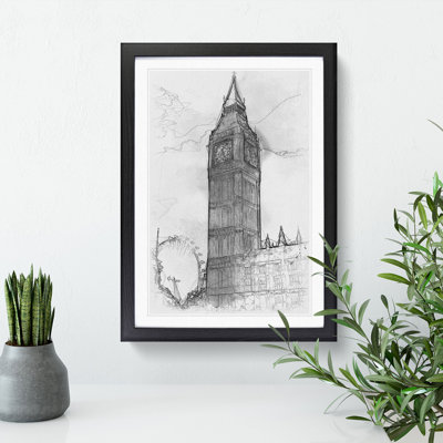Big Ben and the London Eye Vol.1 - Picture Frame Drawing