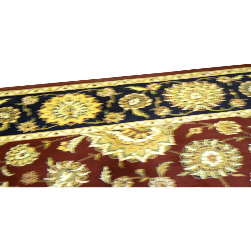 Handmade Silk and Wool Area Rug