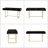 Rothi Modern 62'' W Rectangle Writing Desk with Built-in Charging Station and Cable Management and Slot Holders-2128663112
