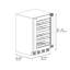 ZLINE 24 in. Touchstone Dual Zone 44 Bottle Wine Cooler With Panel Ready Glass Door
