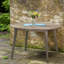 Tables de patio durables, 47,25 po en bois d'acacia, salle à manger d'extérieur gris moderne