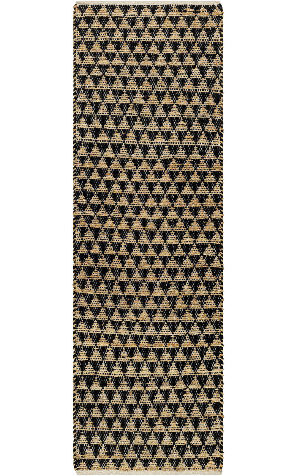 Addy Hand-Woven Geometric Jute Rug, Runner 2'6" x 8'
